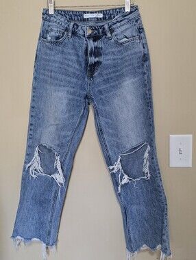 Altar'd State Washed Blue Denim Jeans